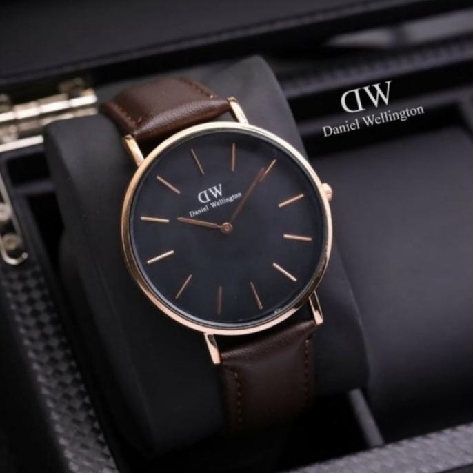 Jam Tangan DW/Jam Fashion Pria Tali Kulit0 - DW002 Termurah
