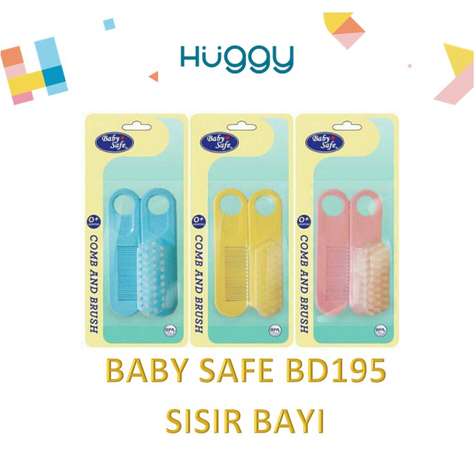 Baby Safe BD195 Sisir Bayi Comb and Brush Set