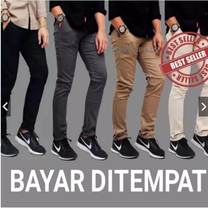 PROMO PINGANG KARET - Chino panjang Chino Pants Pinggang Karet / Celana chino anak / celana chino pria dewasa celana panjang Pria -