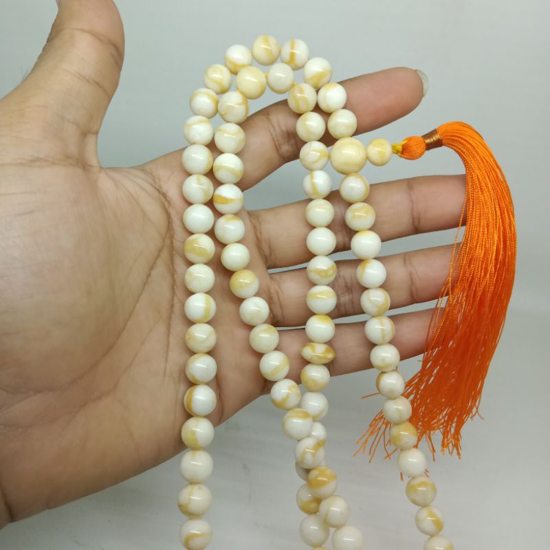 Tasbih Batu Marjan Coral Putih Asli, Tasbih 99 Butir