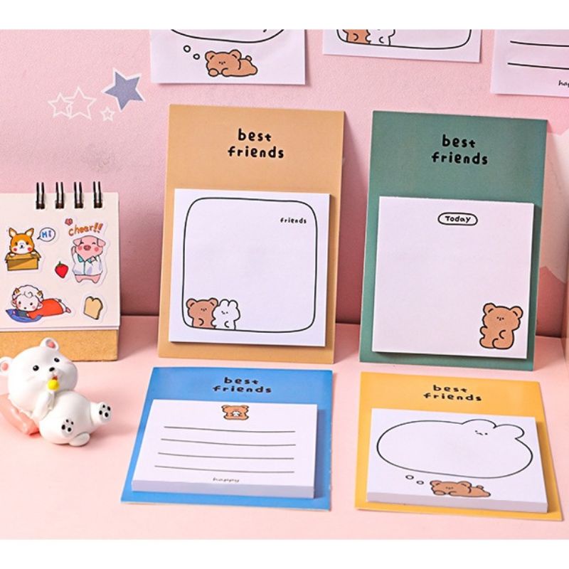 

[Peekastuff] Sticky Notes/Memopad motif simple kartun lucu