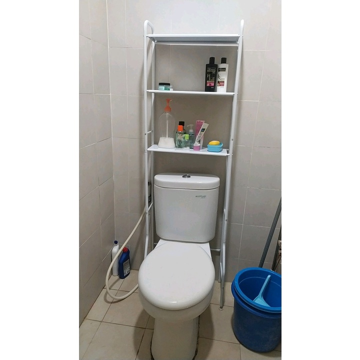 Rak Toilet Organizer WC Tissue Sabun Kloset Kamar Mandi/ rak serbaguna/ Rak besi serbaguna / shenar