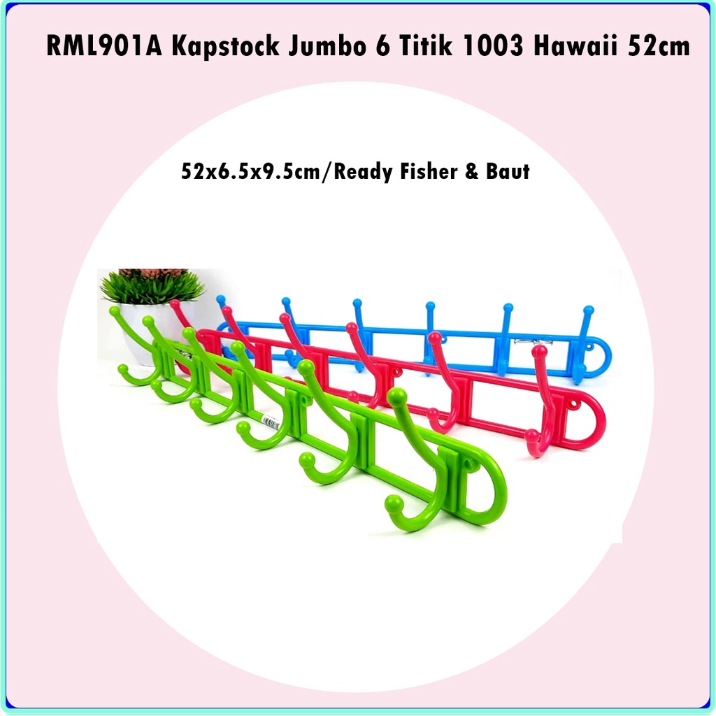 RML901A Kapstock Jumbo/Gantungan Baju 6 Titik 1003 Hawaii 52cm