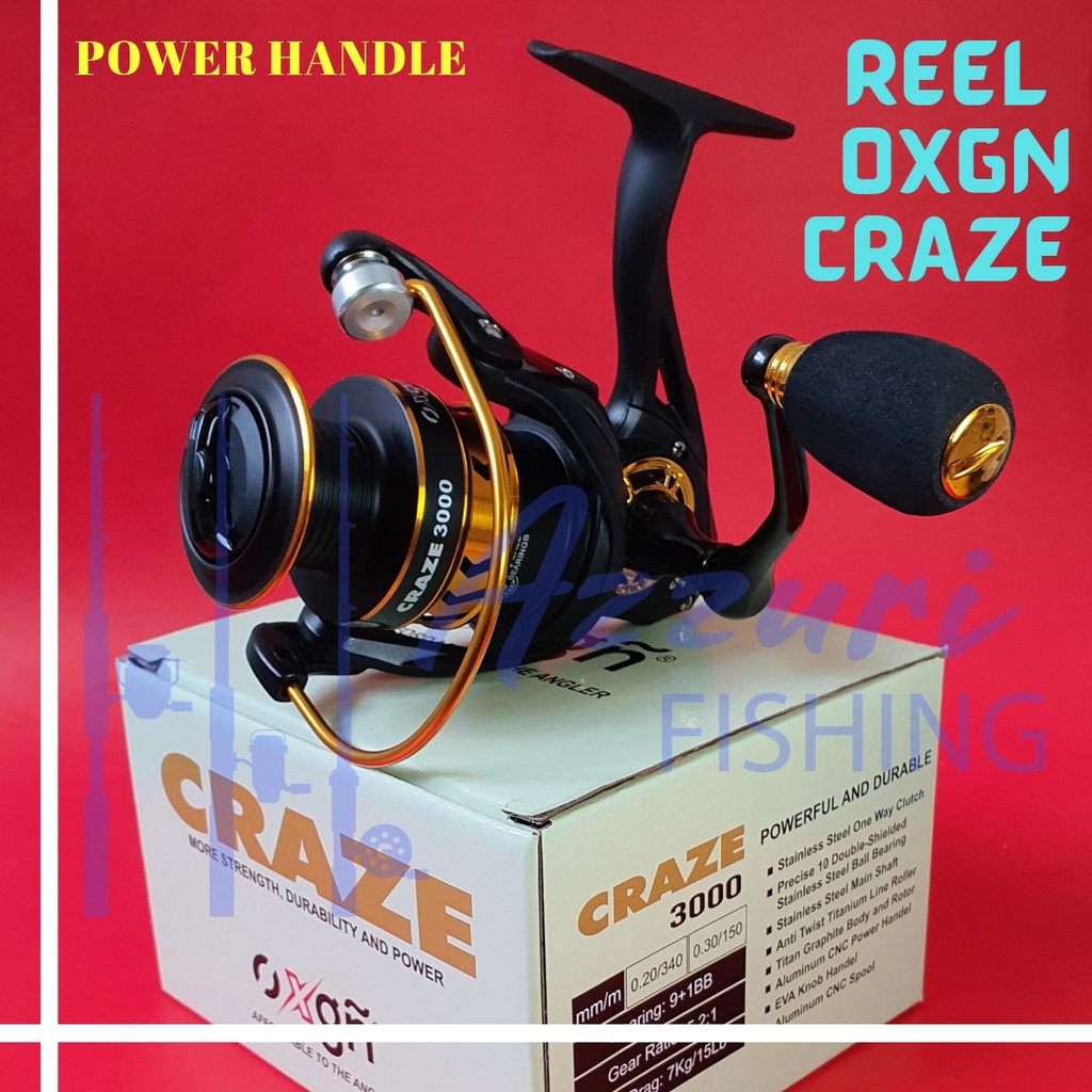 REEL OXGN CRAZE / REEL MURAH BERKUALITAS SUDAH POWER HANDLE /power handel