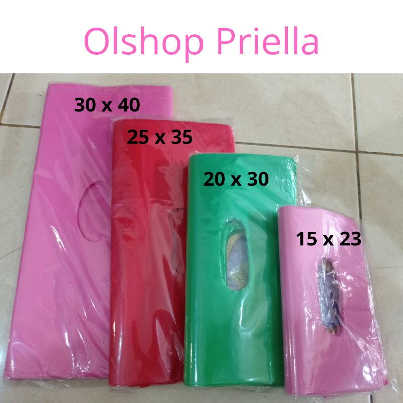 KRESEK OLSHOP POLOS/KANTONG HD OVAL PEGANGAN TENGAH