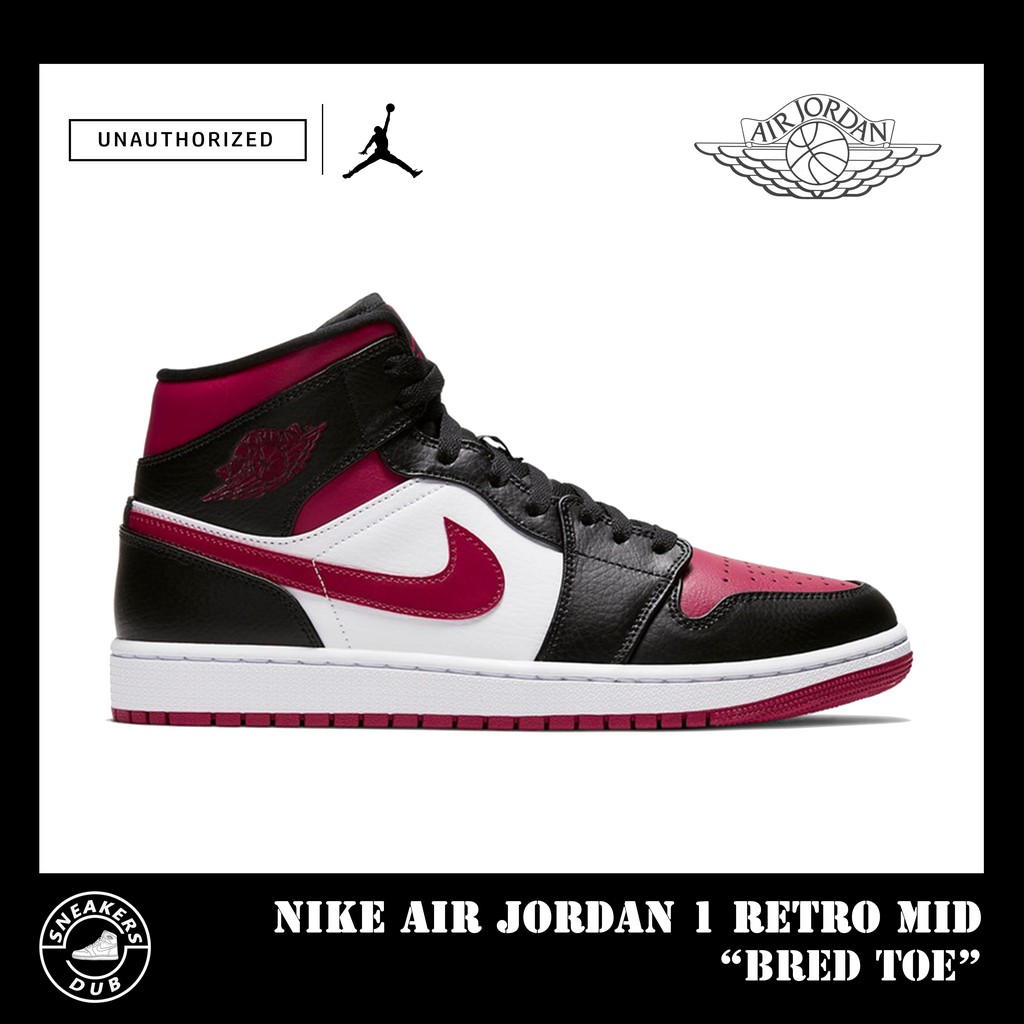nike air jordan 1 retro mid bred