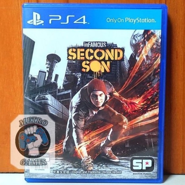 Infamous Second Son PS4 Kaset Infa Mous Seconds Son Playstation PS 4 5 CD BD Game Infamos Infamus Reg 3 reg3 Games Original Ps4 Ps5 Region 3 Asia