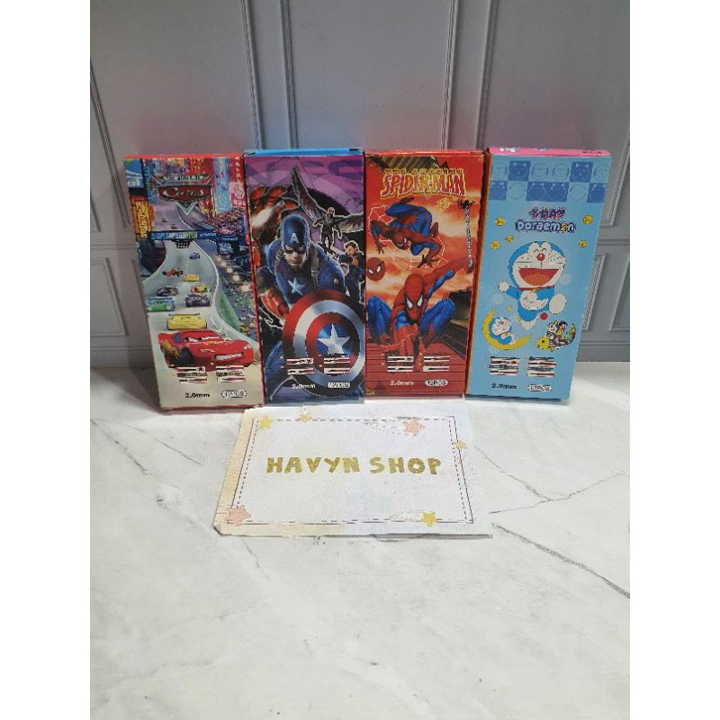 (12pc) pensil mekanik 2.0mm/pensil cetek/mechanic pencil/mek unicorn hrg per 4pcs-3