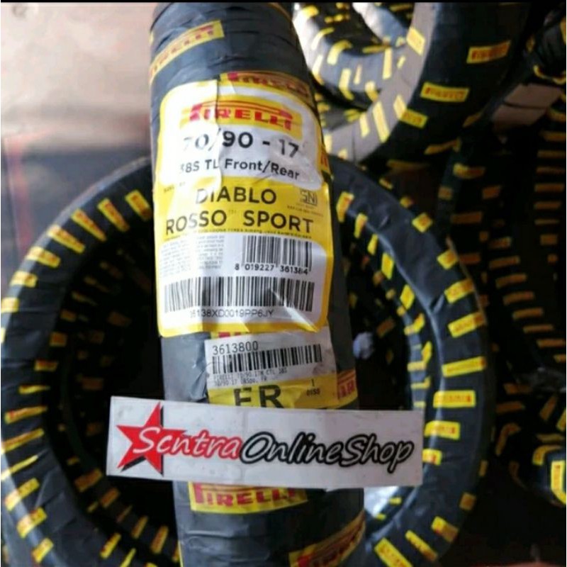 Ban luar pirelli diablo rosso sport 70 90 ring 17 tubeless