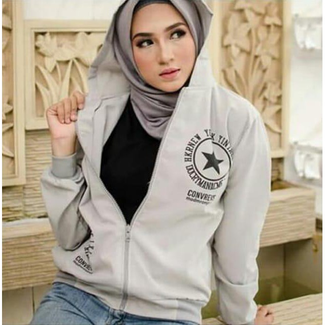 damai fashion jakarta - jaket sweater hoodie wanita ANABEL 3 warna - konveksi murah tanah abang