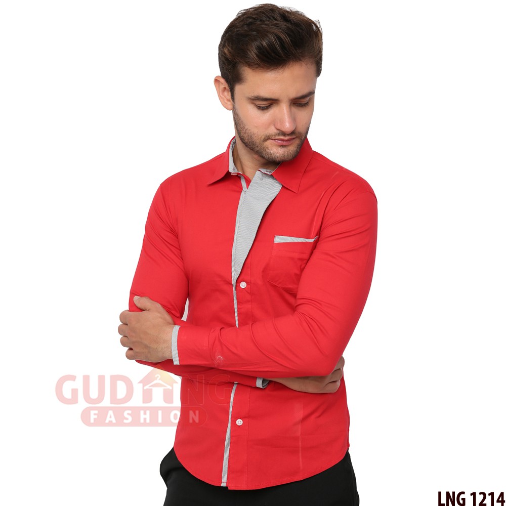 Kemeja Korea Slimfit Panjang - LNG 1214