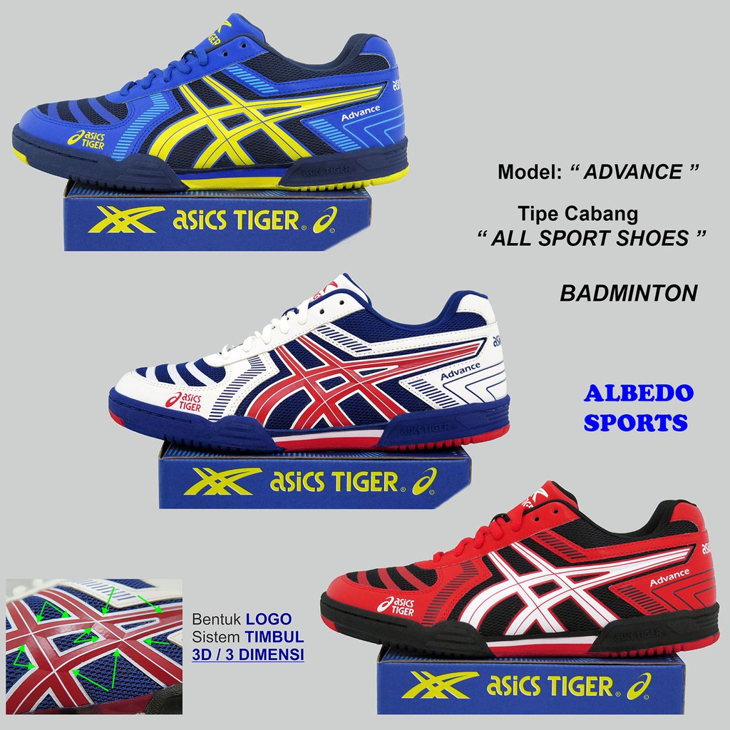 asics tiger badminton shoes