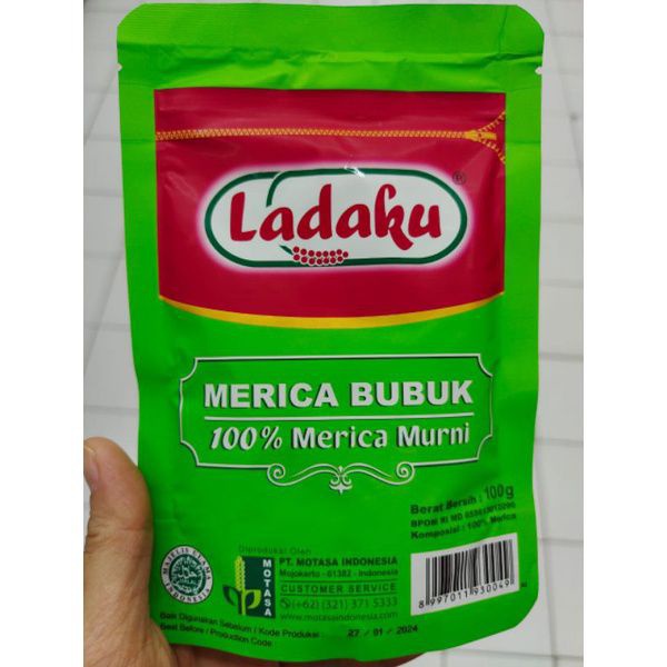 Merica Bubuk Ladaku / White Pepper Ground 100% Murni 100g