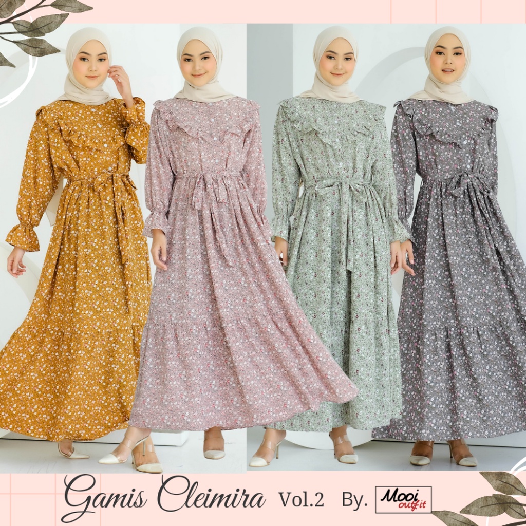 Gamis Terbaru 2023 Lebaran Wanita Jumbo Ld 120 130 busui menyusui