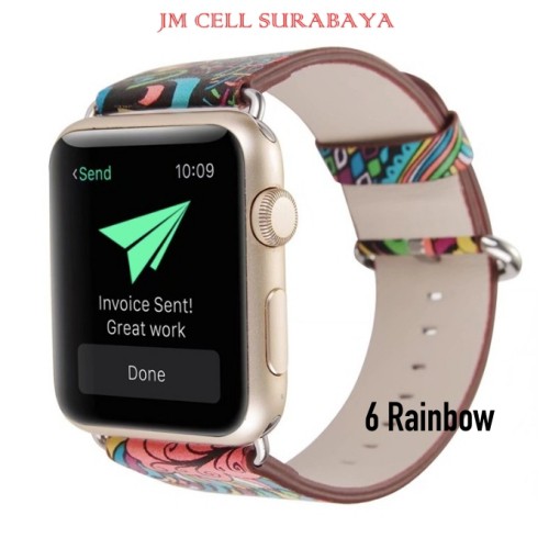 Tali Jam Tangan Strap Batik Untuk Apple Watch 38mm 40mm 42mm 44mm