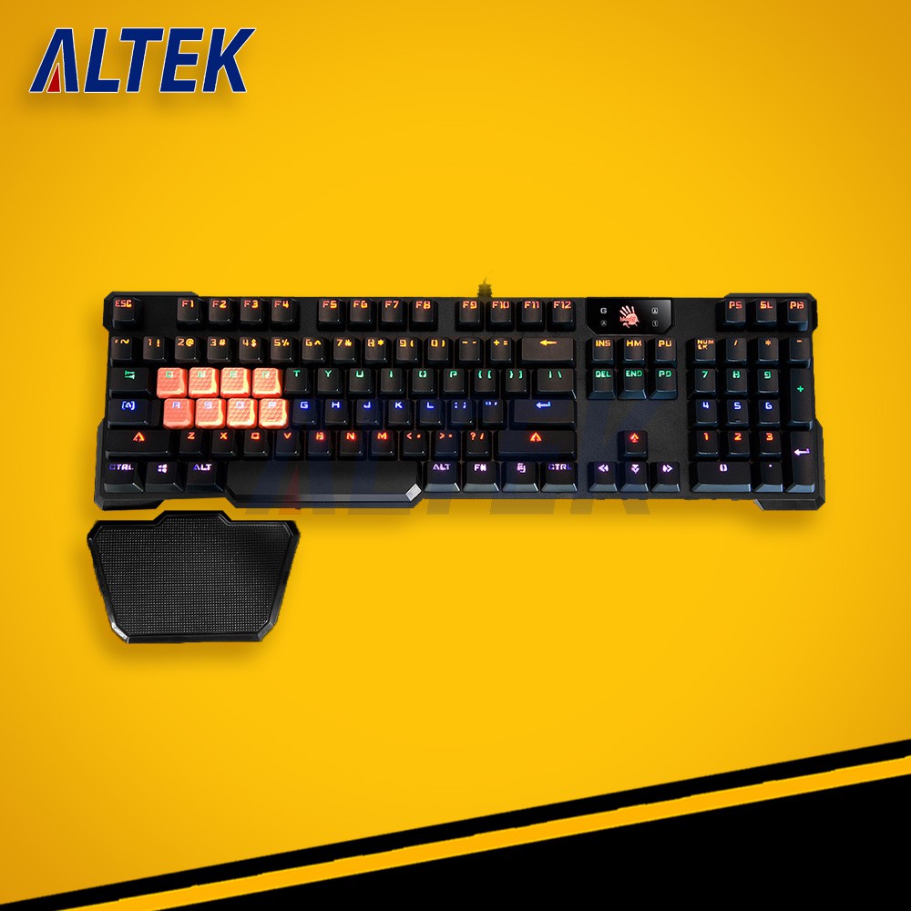 BLOODY B720 Ligth Strike Mechanical Gaming Keyboard Black Switch - Berkualitas Murah - SALE