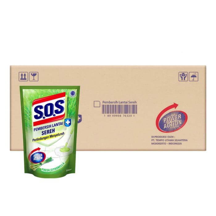 SOS pembersih lantai 375ml apple wonder