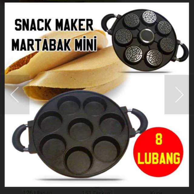 CETAKAN 8 LUBANG HAPPY CALL.MARTABAK MINI.WINGKO.APEM.DLL