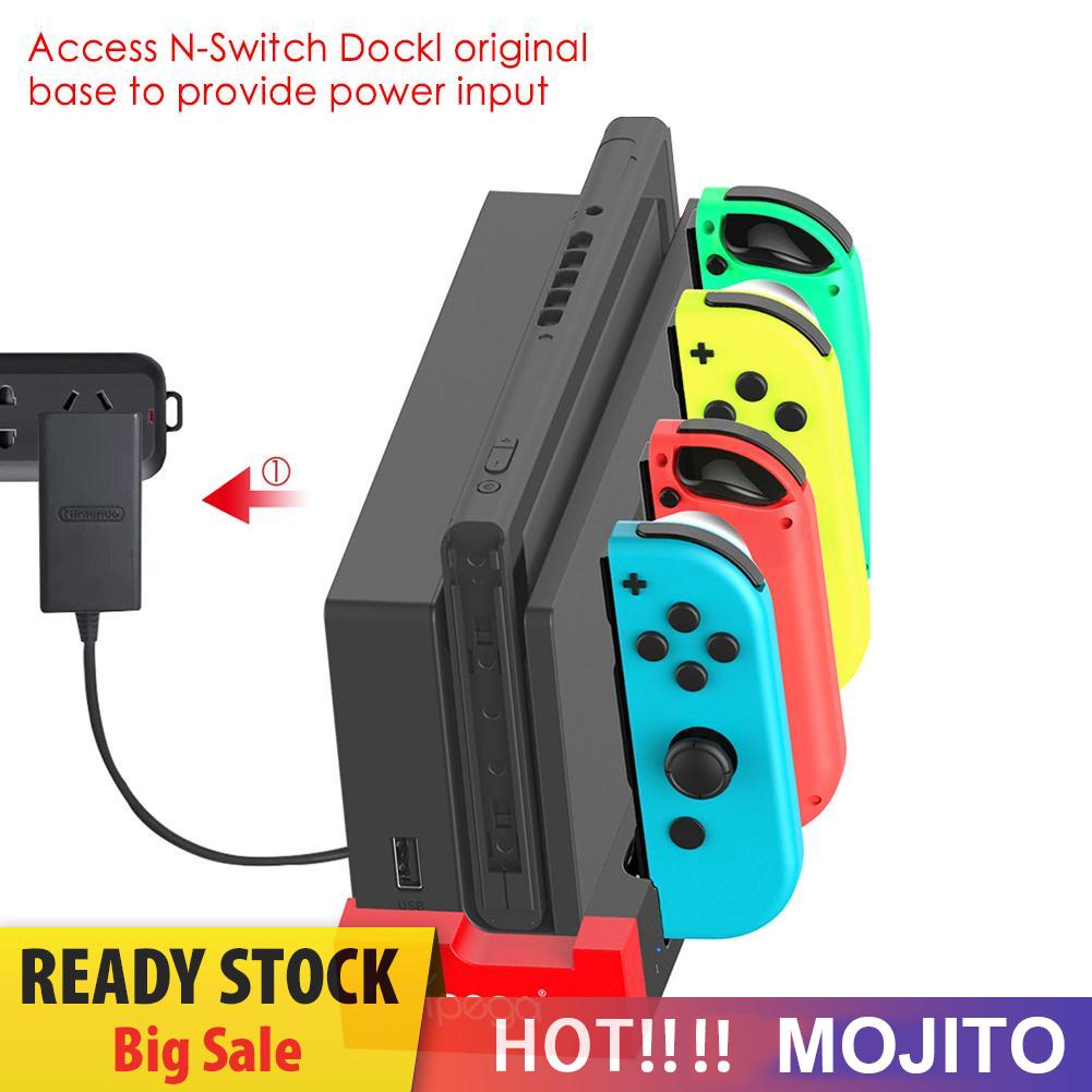 MOJITO PG-9186 Controller Charger Charging Dock Stand for Nintendo Switch Joy-Con