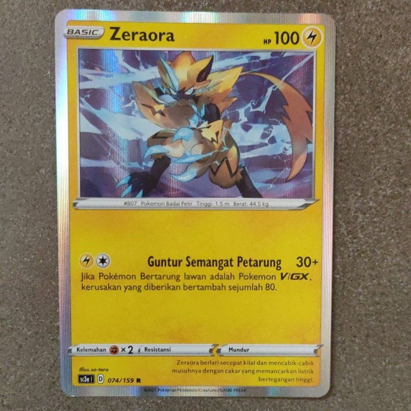 Kartu Pokemon Zeraora