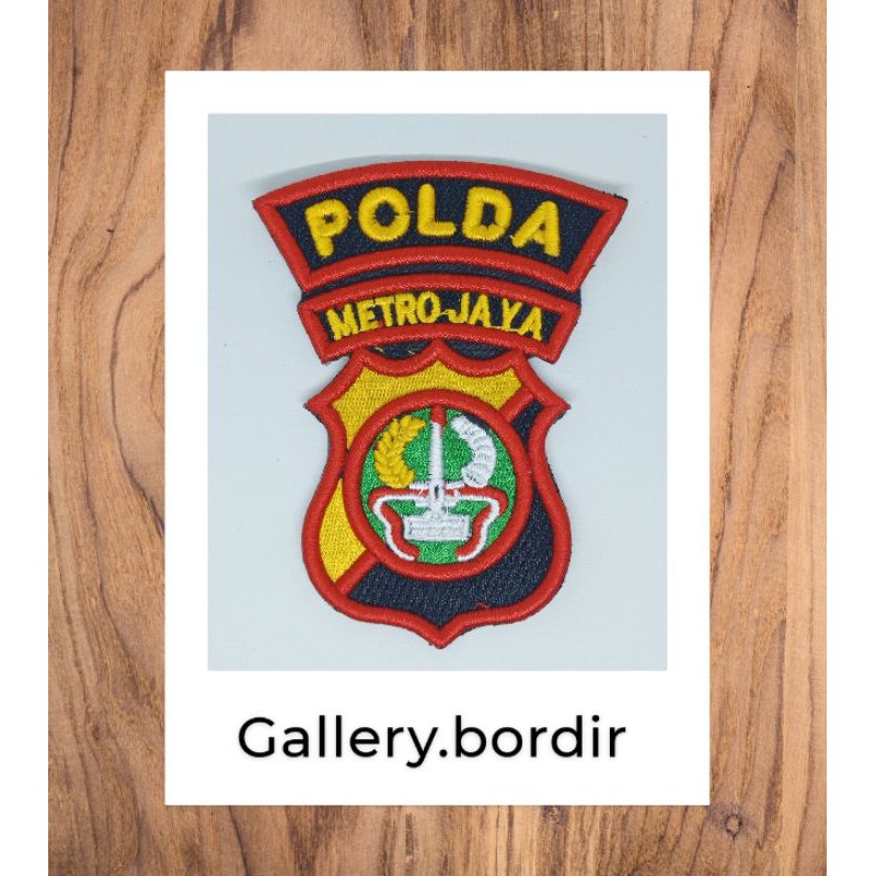 logo polda metro jaya timbul | logo polda custom murah