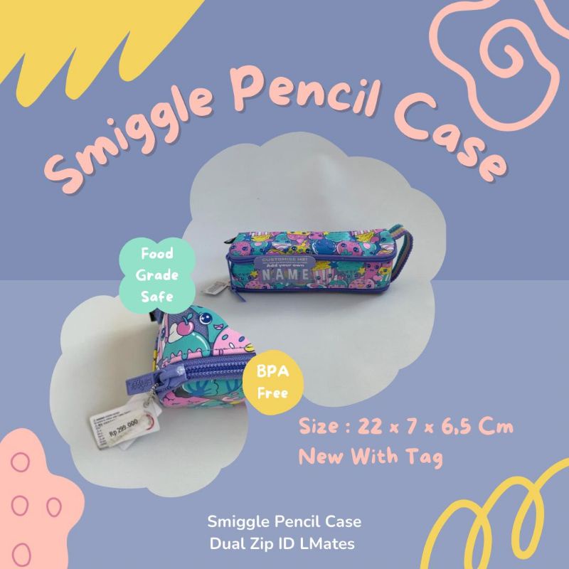 

TEMPAT PENSIL SMIGGLE DUAL ZIP ID LMATES LILAC