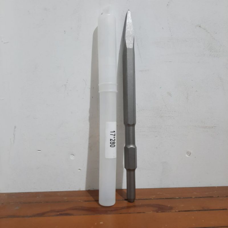 Mata Bobok Mesin Hammer Dril HM0810 Point Chisel 17x280x25 Lancip