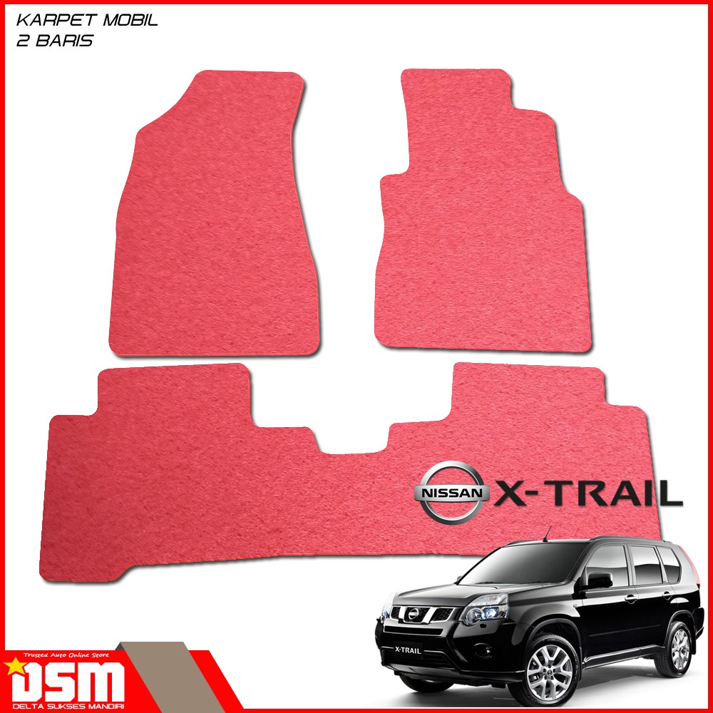 Karpet Mobil Nissan X Trail - 2 Baris / Karpet Mie X Trail / Aksesoris Mobil X Trail / DSM / karmob