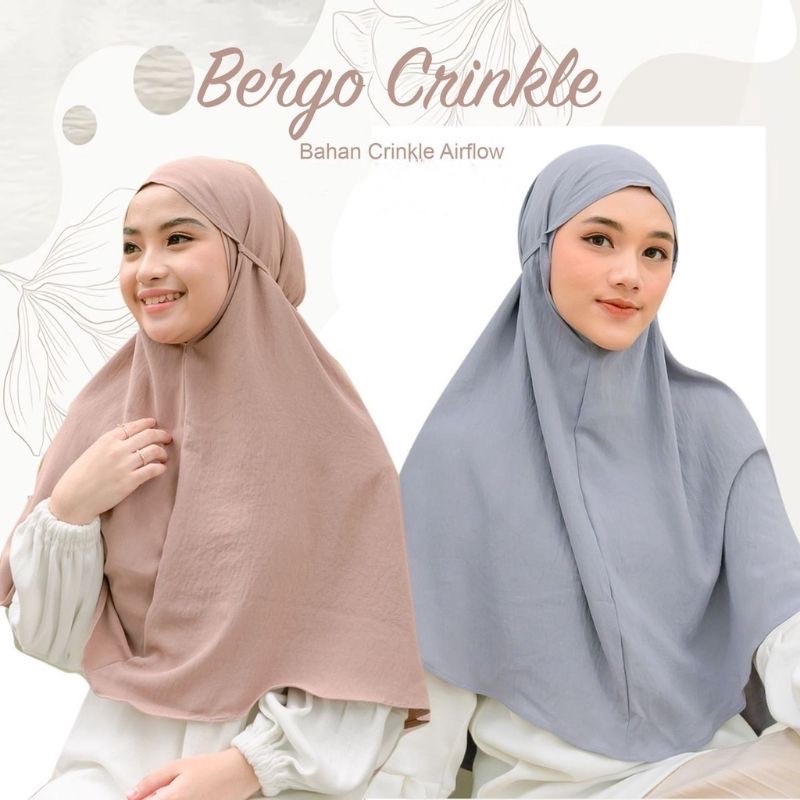 Bergo Maryam Crinkle Jumbo Air Flow