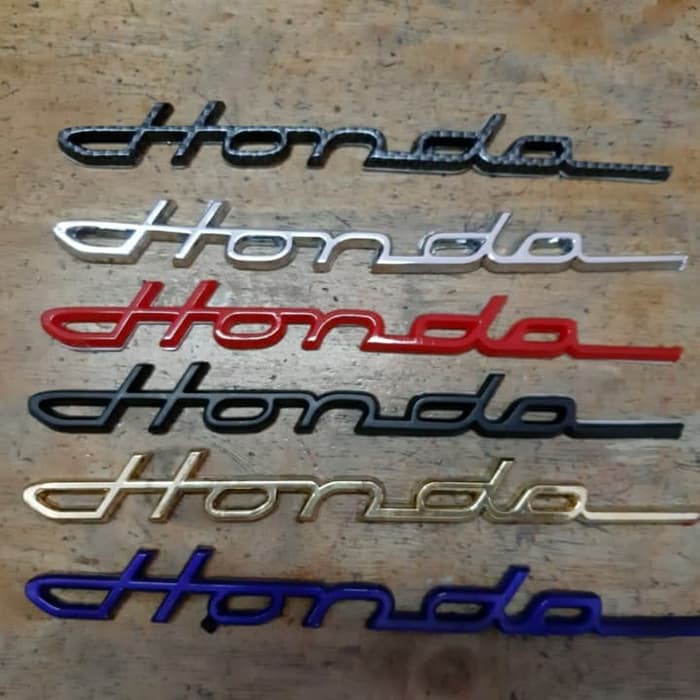 Emblem Honda Latin/Emblem Tulisan Honda/Emblem Honda Klasik / Emblem Honda Sambung