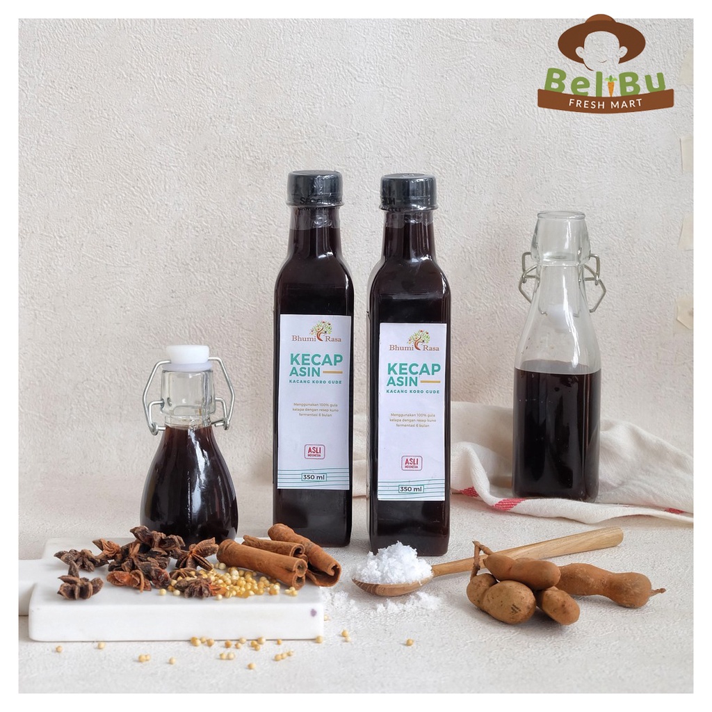 

Kecap Asin Koro Gude 350ml Bhumi Rasa BeliBu Fresh Mart