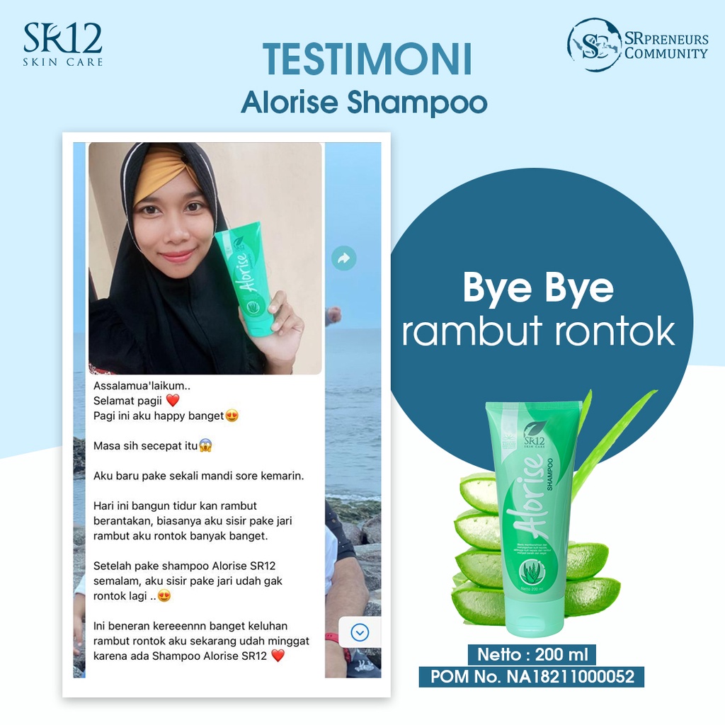 ALORISE SHAMPOO SR12 / SAMPO ALORISE PERAWATAN RAMBUT RONTOK, KERING &amp; CABANG / HAIR FALL TREATMENT