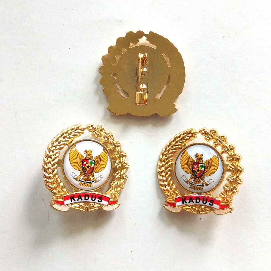 Lencana Pin Garuda - Lencana Kadus Perangkat Desa Custom