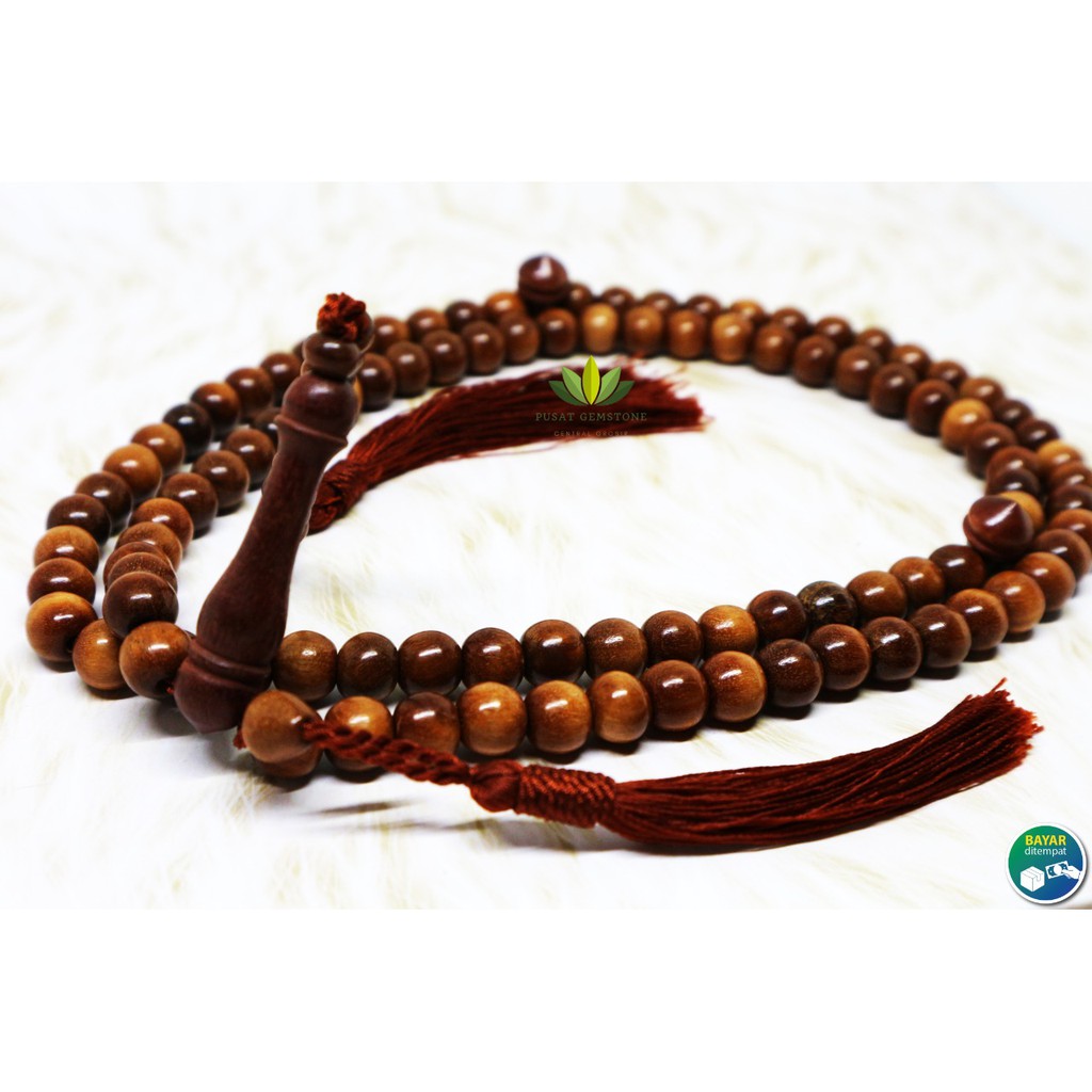 Tasbih Kayu Stigi Asli 8 mm