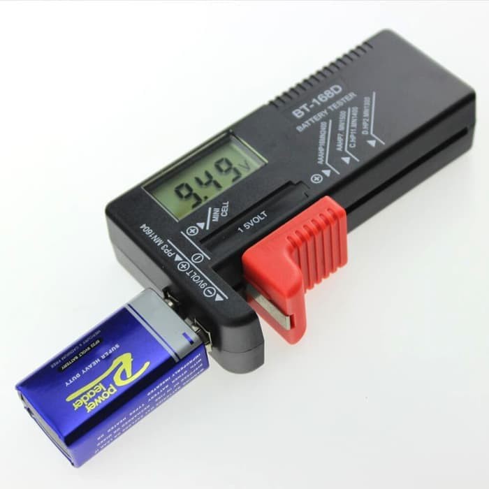 Battery Tester BT-168D Digital Cek Tes Batu Baterai BT168D 9V 1.5V