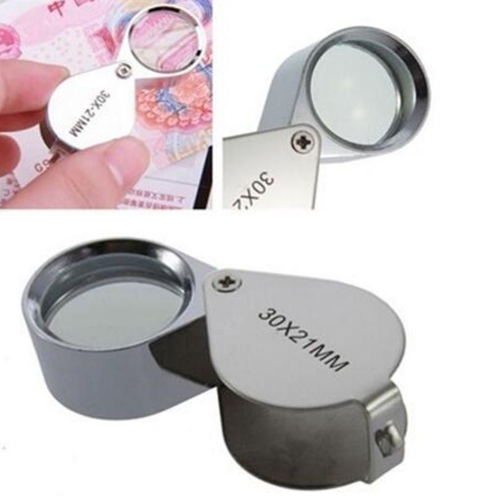 Lanfy Eye Loupe New 30x21mm Mudah Digunakan Loop Eye 30X Kaca Glass Diamond Magnifier Perhiasan