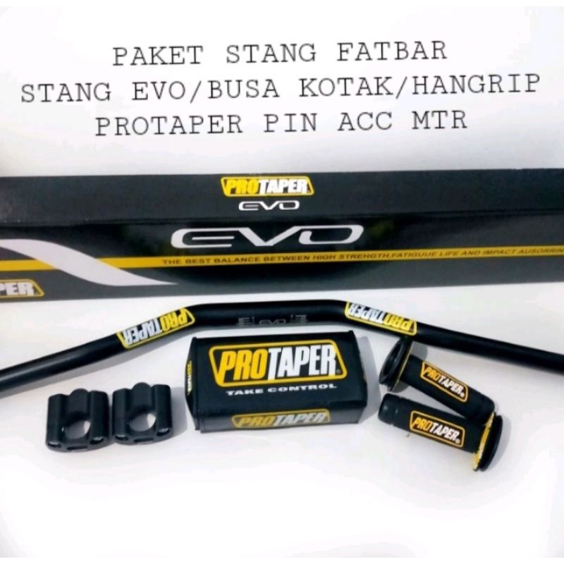 protaper evo stang fatbar puse raiser/busa kotak protaper/hangrip protaper Trail cross SuperMoto KLX Crf Wr Dreker Dill