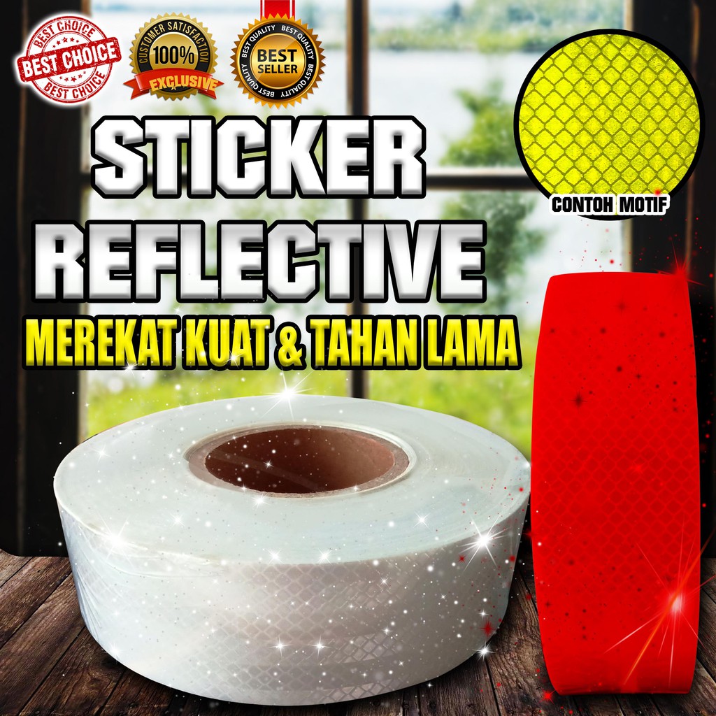 

Reflective Sticker BERMOTIF Untuk Kendaraan/Parka Jalan (1 Roll=50 Yard)
