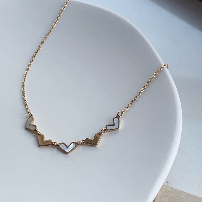 Kalung lima love titanium anti karat harga grosir bisa COD