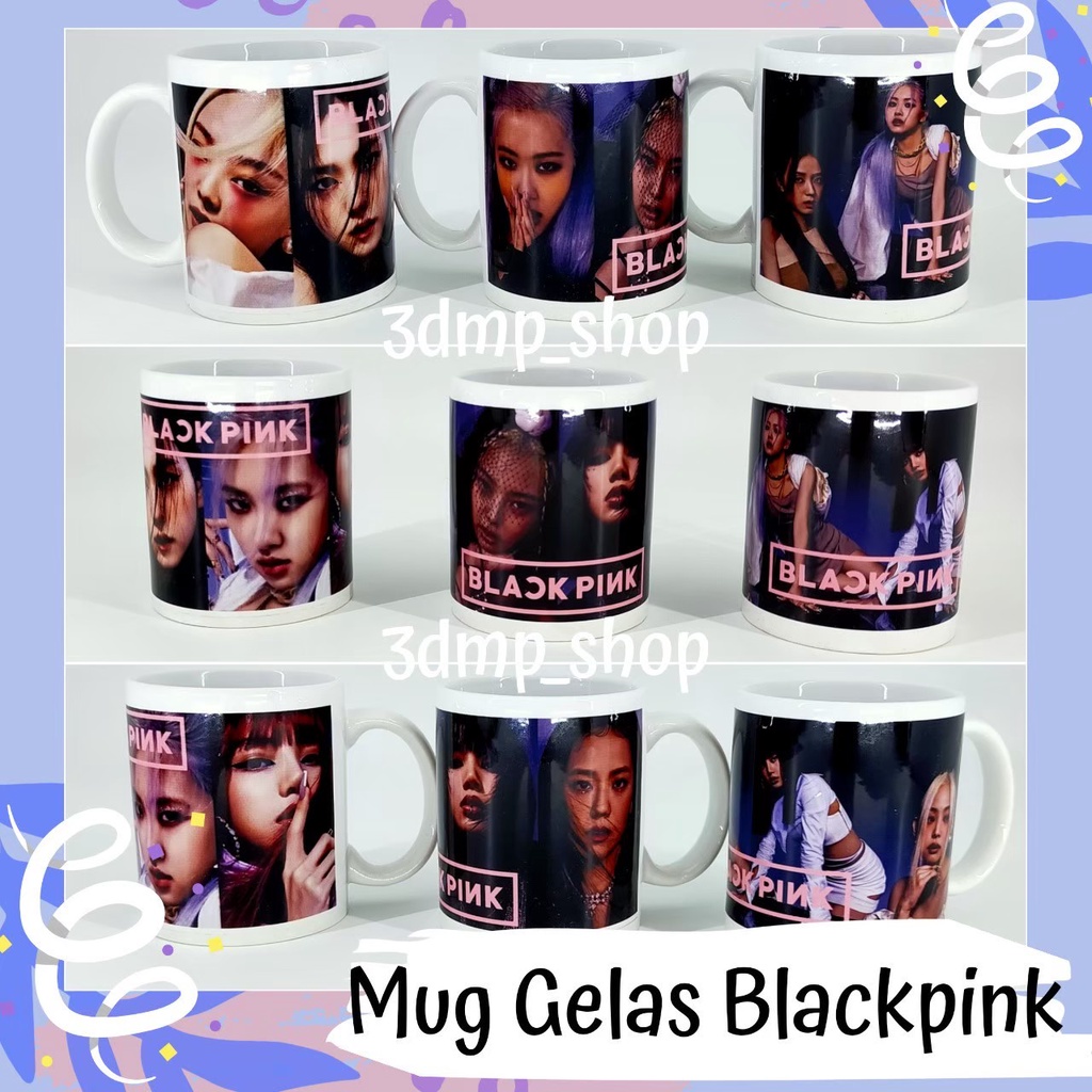 [TAMBAHKAN BUBLE WRAP] MUG GELAS CANGKIR BLACKPINK