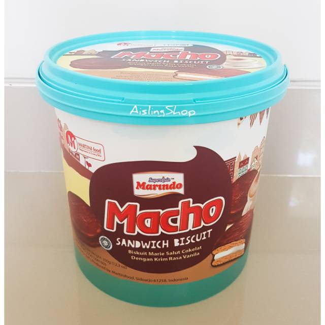 

Marindo Macho Sandwich Biscuit Toples 325 gram