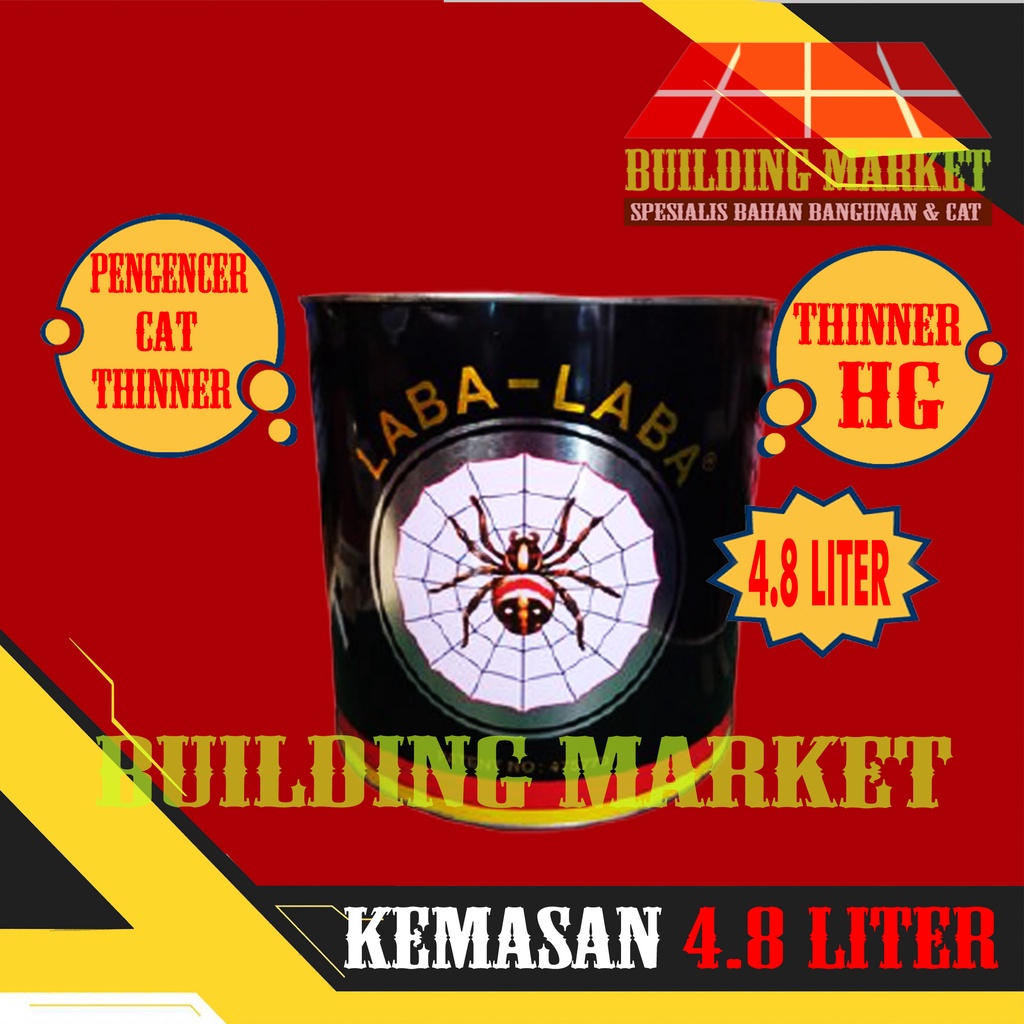 PENGENCER CAT BESI KAYU DUCO TINER THINER THINNER LABA LABA HG 4.8 LITER