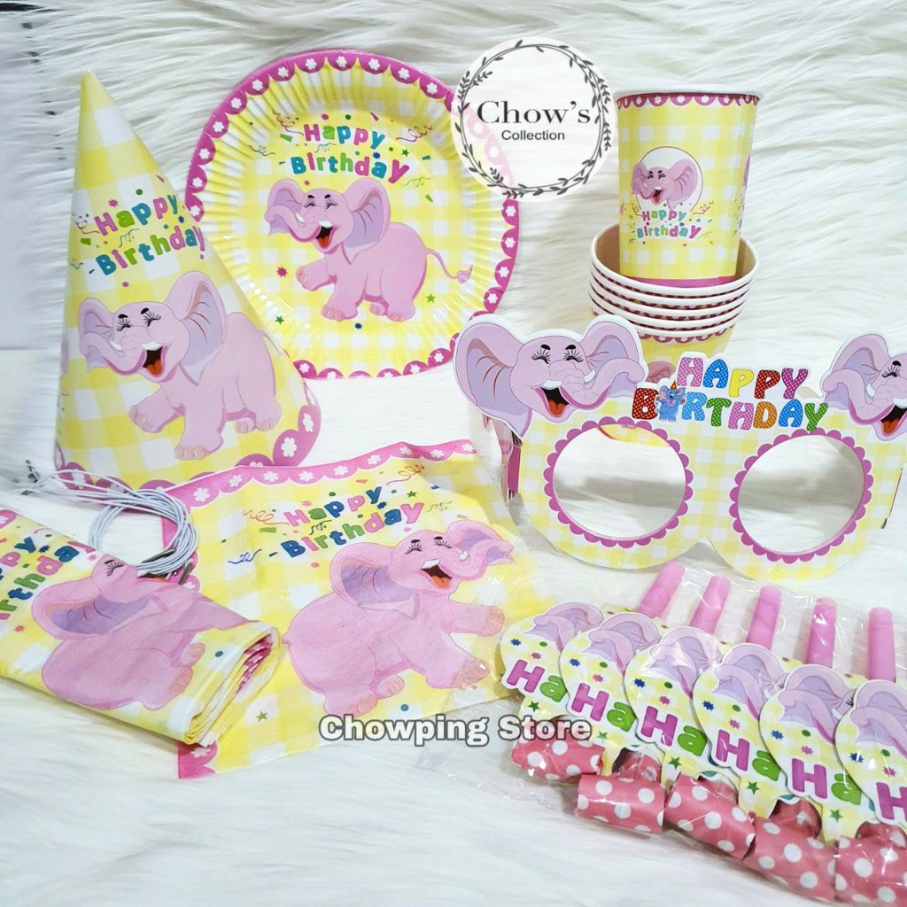 Paket Dekorasi  Ulang  Tahun  Topi Gelas Piring Kacamata  Paket Dekorasi  Ulang  Tahun  Topi Gelas Piring Kacamata