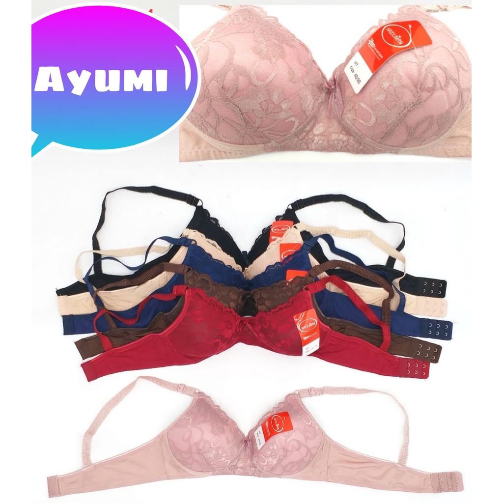 Bra Brukat Cantik / Tanpa Kawat Busa Tipis / XLN 721