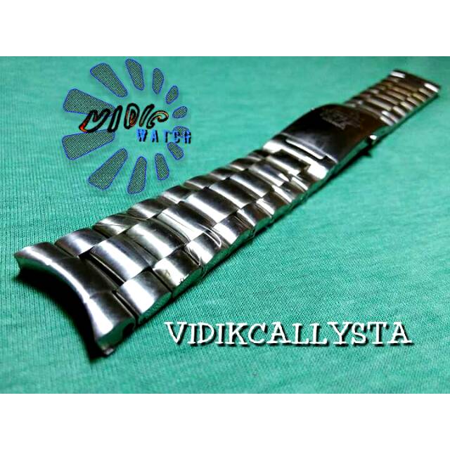 STRAP OMEGA SEAMASTER 22 STAINLESS SOLID / TALI RANTAI OMEGA SEAMASTER 22MM 2,2 CM SILVER