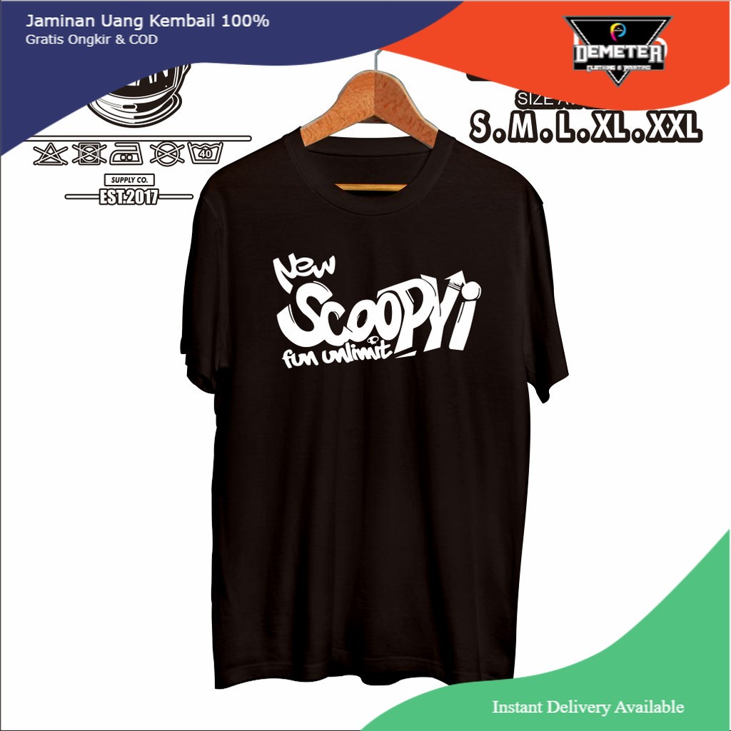 KAOS BAJU MOTOR HONDA NEW SCOOPY FI RACING OTOMOTIF - DEMETER CLOTH