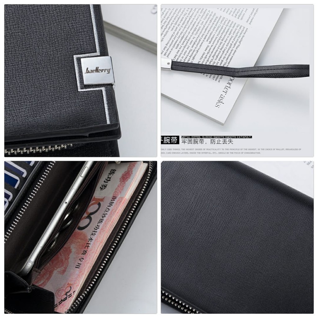 DOMPET PANJANG BAELLERRY KULIT HITAM NALDUM WA055B5 PRIA BISA WANITA IMPORT MURAH ORIGINAL BRANDED