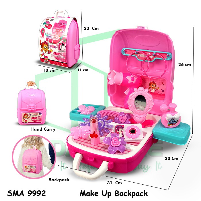 PROMO BRO1735  BRO1736 BRO1737 SMA-9992 SMA-628A11 SMA-6287 Tas Salon Set Peralatan Perlengkapan Salon Salonan Make Up Dandan Merias Rias Pretend Play Sets Mainan Anak Permainan Edukasi Montessori