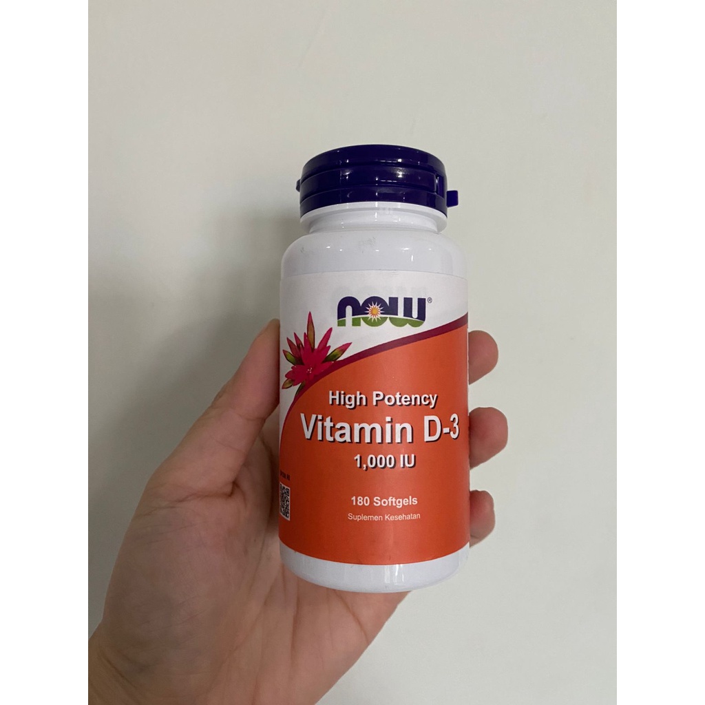 Now Vitamin D3 1000 iu Vit D 1rb 180 softgels