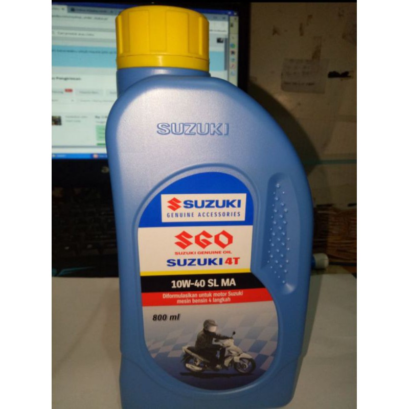 OLI SGO 800ML OLI ECSTAR OLI SUZUKI SHOOTER SMASH INJEKSI 800ML 10W 40SL MA ORIGINAL SGO